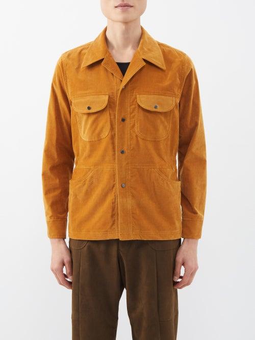 Sasquatchfabrix. - Bush Four-pocket Velvet Shirt - Mens - Beige