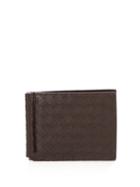 Matchesfashion.com Bottega Veneta - Intrecciato Leather Hinge Wallet - Mens - Brown