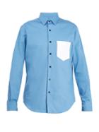 Ami Contrast Pocket Cotton Shirt