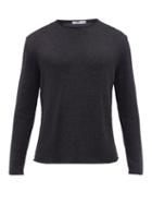 Inis Mein - Open-gauge Alpaca-blend Sweater - Mens - Black