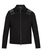 Valentino Loveblade-appliqu Wool-felt Jacket