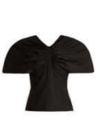 Jacquemus Structured-sleeve Wool Top