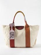 See By Chlo - Laetizia Canvas And Leather Tote Bag - Womens - Tan Multi