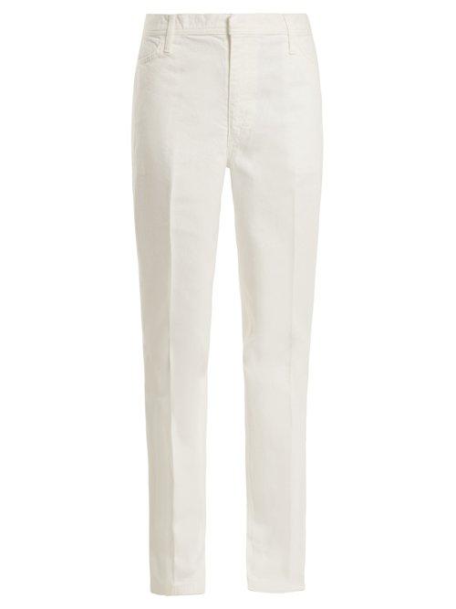 Matchesfashion.com Toga - Mid Rise Straight Leg Jeans - Womens - White