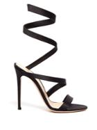 Gianvito Rossi Wraparound Satin Sandals