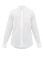 Matchesfashion.com Vilebrequin - Button Down Linen Shirt - Mens - White