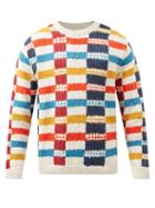The Elder Statesman - Plaid-intarsia Cashmere Sweater - Mens - Multi