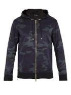 Balmain Camouflage-print Cotton-blend Hooded Track Jacket