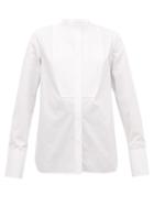Matchesfashion.com Jil Sander - P.m. Bib-front Cotton-poplin Tuxedo Shirt - Womens - White