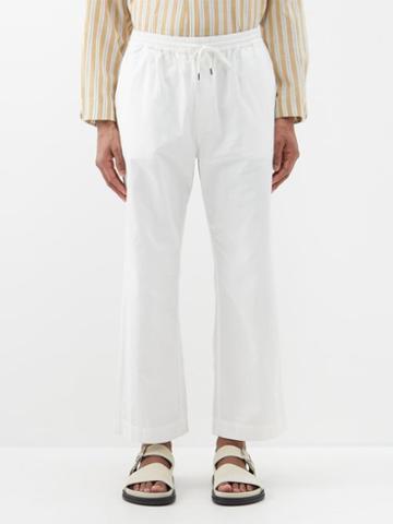 Itoh - Drawstring-waist Cotton-twill Trousers - Mens - White