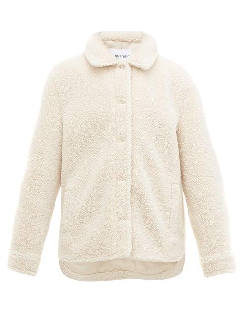 Matchesfashion.com Stand Studio - Jeremy Teddy Fleece Overshirt - Womens - Ivory