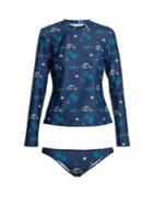 Thorsun Lillie Graphic-print Rash-guard Bikini