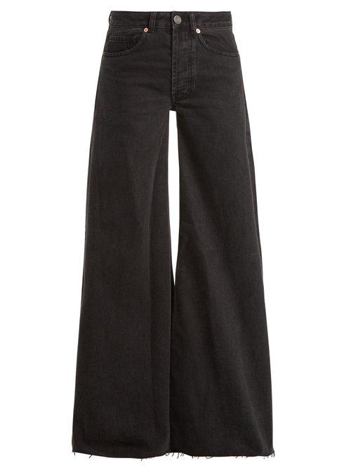 Matchesfashion.com Raey - Loon Wide Leg Jeans - Womens - Black