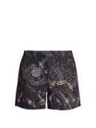 Matchesfashion.com Valentino - Cosmos Print Swim Shorts - Mens - Multi