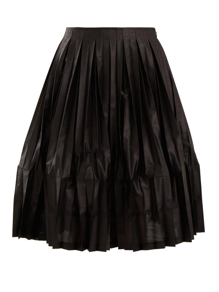 Junya Watanabe Pleated A-line Skirt