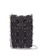 Matchesfashion.com Paco Rabanne - Blossom Mini 1969 Leather Shoulder Bag - Womens - Black