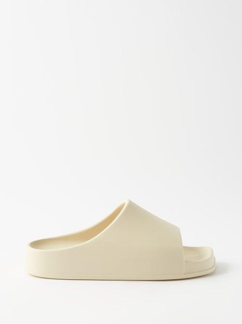 Khaite - Brighton Rubber Slides - Womens - Cream
