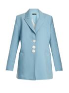 Matchesfashion.com Ellery - Blazing Single Breasted Oversized Blazer - Womens - Light Blue