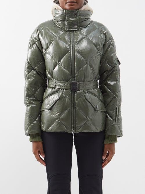 Bogner - Amara-ld Belted Ripstop Ski Jacket - Womens - Khaki