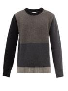 Oliver Spencer - Blenheim Patchwork Wool Sweater - Mens - Black