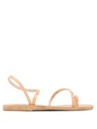 Matchesfashion.com Ancient Greek Sandals - Apli Eleftheria Embellished Leather Sandals - Womens - Light Tan