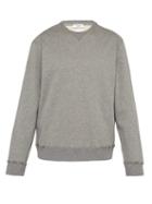 Matchesfashion.com Valentino - Rockstud Embellished Cotton Blend Sweatshirt - Mens - Grey