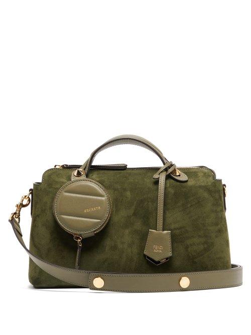 Matchesfashion.com Fendi - By The Way Suede Shoulder Bag - Womens - Khaki