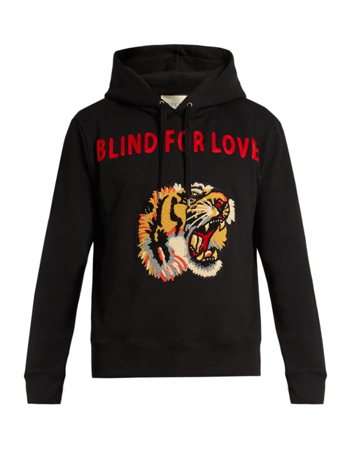 Gucci Tiger-appliqu Hooded Sweatshirt