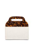 Matchesfashion.com Montunas - Tiro Canvas And Tortoiseshell Acetate Bag - Womens - Beige