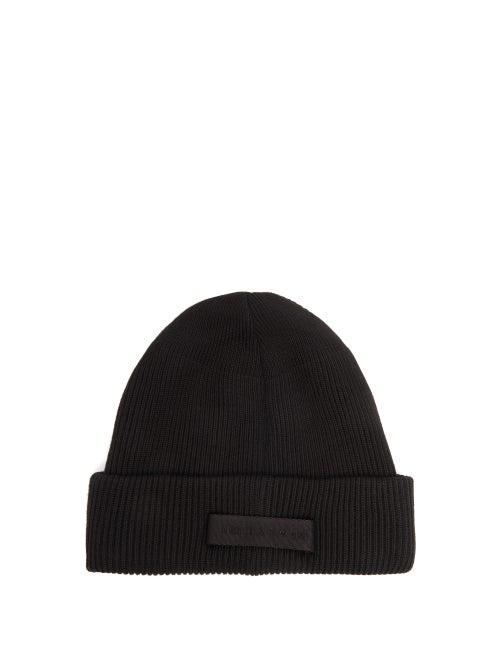Matchesfashion.com 1017 Alyx 9sm - Ribbed Knit Merino Wool Beanie - Mens - Black