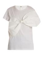 Johanna Ortiz Bow-embellishment Cotton-jersey T-shirt