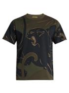 Valentino Panther-print Crew-neck T-shirt