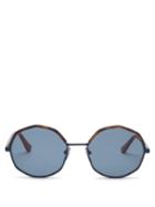 Matchesfashion.com Marni - Round Acetate And Metal Sunglasses - Mens - Brown