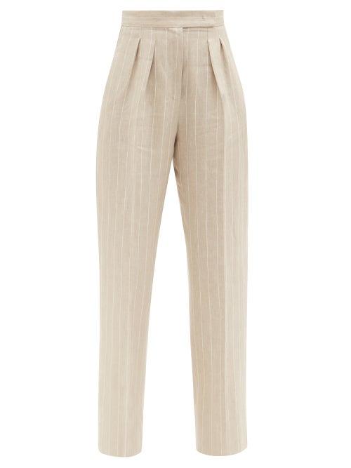 Matchesfashion.com Max Mara - Lallo Trousers - Womens - Beige