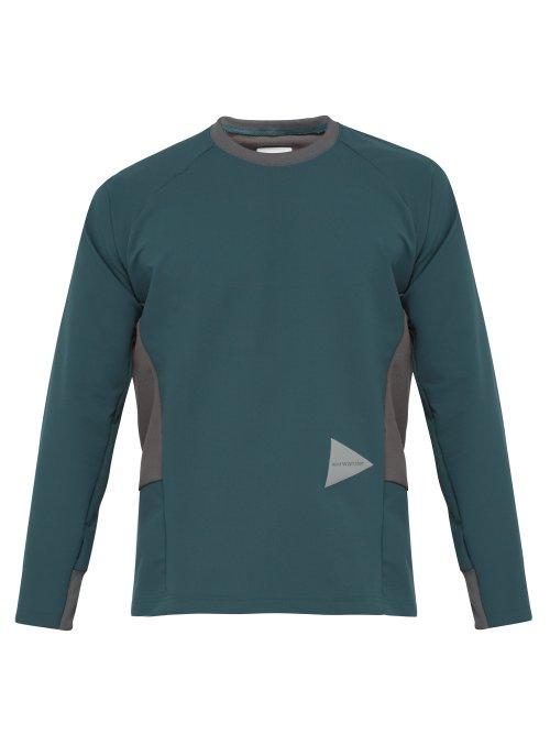 Matchesfashion.com And Wander - Mesh Panel Performance Top - Mens - Green