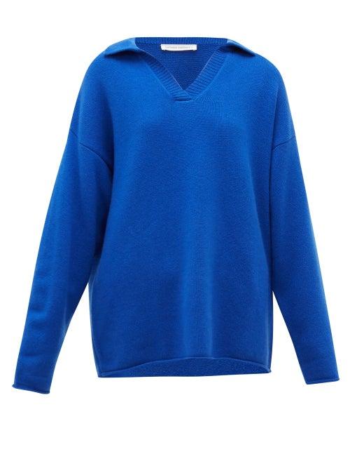 Matchesfashion.com Extreme Cashmere - No.101 Jules Cashmere Blend Sweater - Womens - Blue