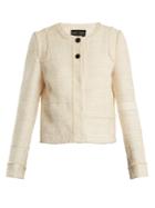 Proenza Schouler Piped-edge Cotton-blend Boucl Tweed Jacket