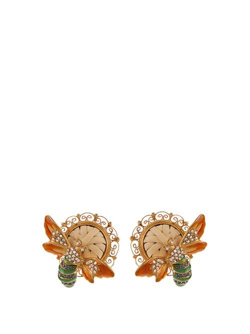 Dolce & Gabbana Cerimonia Crystal-embellished Earrings