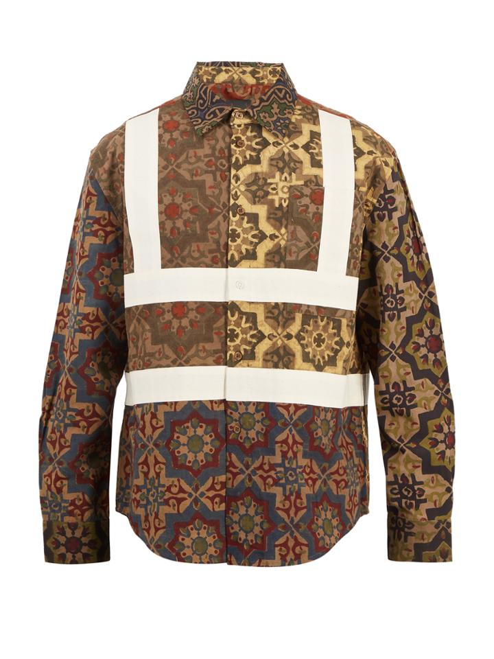 Craig Green Tile-print Cotton Shirt