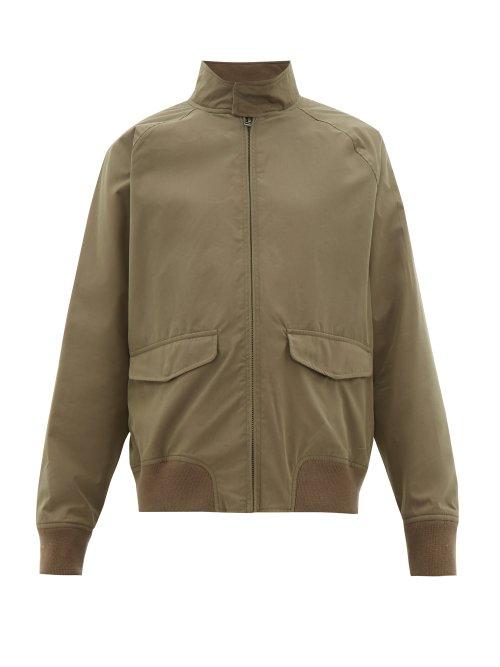 Matchesfashion.com Frame - Cotton Blend Harrington Jacket - Mens - Khaki