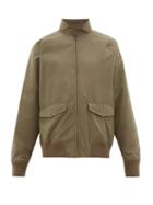 Matchesfashion.com Frame - Cotton Blend Harrington Jacket - Mens - Khaki