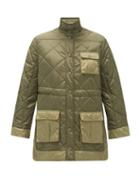 Matchesfashion.com Ganni - Quilted Recycled-ripstop Jacket - Womens - Khaki
