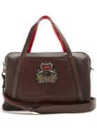 Matchesfashion.com Christian Louboutin - Bagdamon Leather Holdall - Mens - Dark Brown