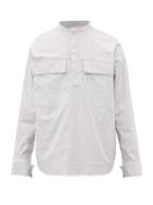 Matchesfashion.com Fear Of God - Pinstriped Cotton Shirt - Mens - Grey