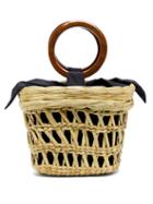Matchesfashion.com Sensi Studio - Bamboo Handle Straw Basket Tote Bag - Womens - Beige