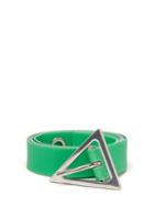 Bottega Veneta - Triangle-buckle Rubberised Belt - Mens - Green