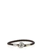 Matchesfashion.com Bottega Veneta - Intrecciato Leather Bracelet - Mens - Brown