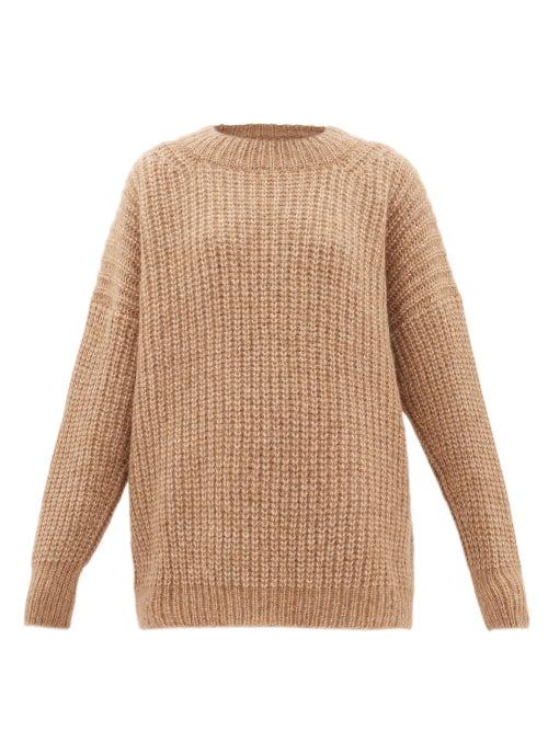 Matchesfashion.com Lauren Manoogian - Fisherwoman Dropped-sleeve Alpaca-blend Sweater - Womens - Camel