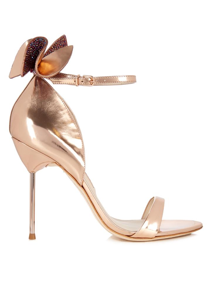 Sophia Webster Maya Embellished-bow Leather Sandals