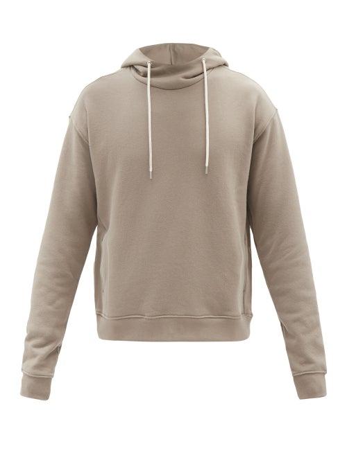 John Elliott - Aspen Cotton-jersey Hooded Sweatshirt - Mens - Brown